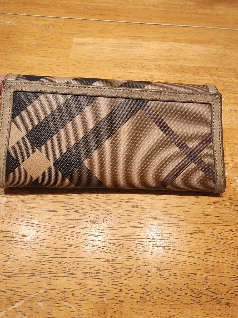 Burberry Smoked Check Continental Wallet